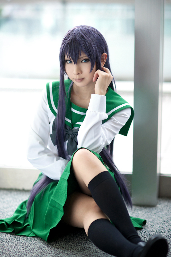 [Cosplay] 2013.04.09 游戏美女丝袜套图 Sexy Saeko Busujima